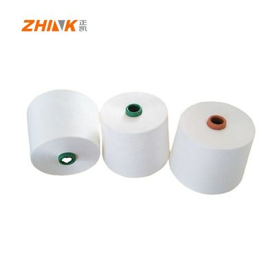 Filato MVS 100% riciclato poliestere ignifugo Murata Vortex filato 6500PPM bianco grezzo