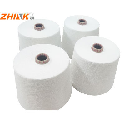 GRS bianco grezzo riciclato 100% filato di poliestere per maglieria e tessitura anello / Siro