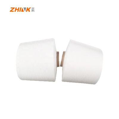100% poliestere Ne45S Vortex Spun Filato bianco grezzo per maglieria e tessitura