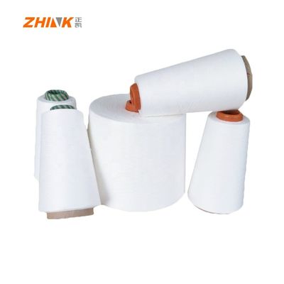 Filati GRS MVS 100% di poliestere riciclato Ne32S Filati di filatura vorticale Bianco grezzo