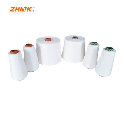 Filati GRS MVS 100% di poliestere riciclato Ne32S Filati di filatura vorticale Bianco grezzo