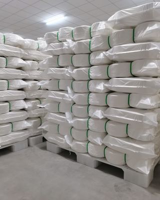 GRS 100% poliestere riciclato Ne14/1 Filati vortici per tessitura/nastro MVS bianco grezzo