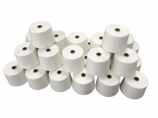 100% Modal 0.9D Ring Siro Compact Spun Yarn Spandex Bianco grezzo per maglieria e tessitura