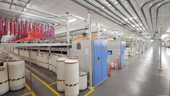 50/40/10 20S 40D Siro Compatto Filati miscelati di nylon per tessitura e maglieria Bianco grezzo