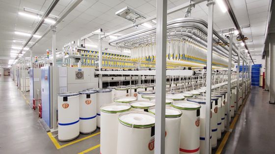 50/40/10 20S 40D Siro Compatto Filati miscelati di nylon per tessitura e maglieria Bianco grezzo