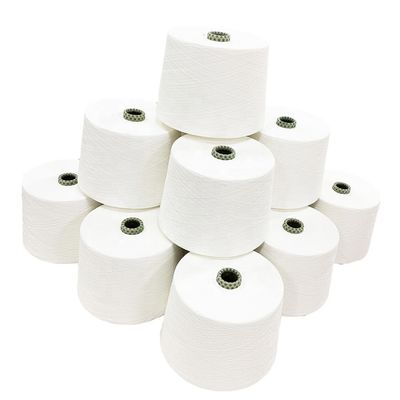 Filati miscelati di poliestere 69% fibre medie riciclate 23% viscosa 8% cationico 30 40D core spun