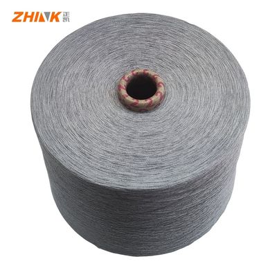 100% poliestere NE32/1 Anello Spun Filato per Tessitura / Maglieria Canapa Grigio morbido e liscio