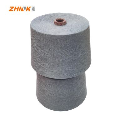 100% poliestere NE32/1 Anello Spun Filato per Tessitura / Maglieria Canapa Grigio morbido e liscio