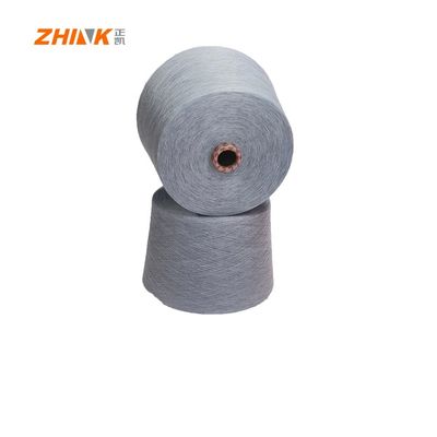 100% poliestere NE32/1 Anello Spun Filato per Tessitura / Maglieria Canapa Grigio morbido e liscio